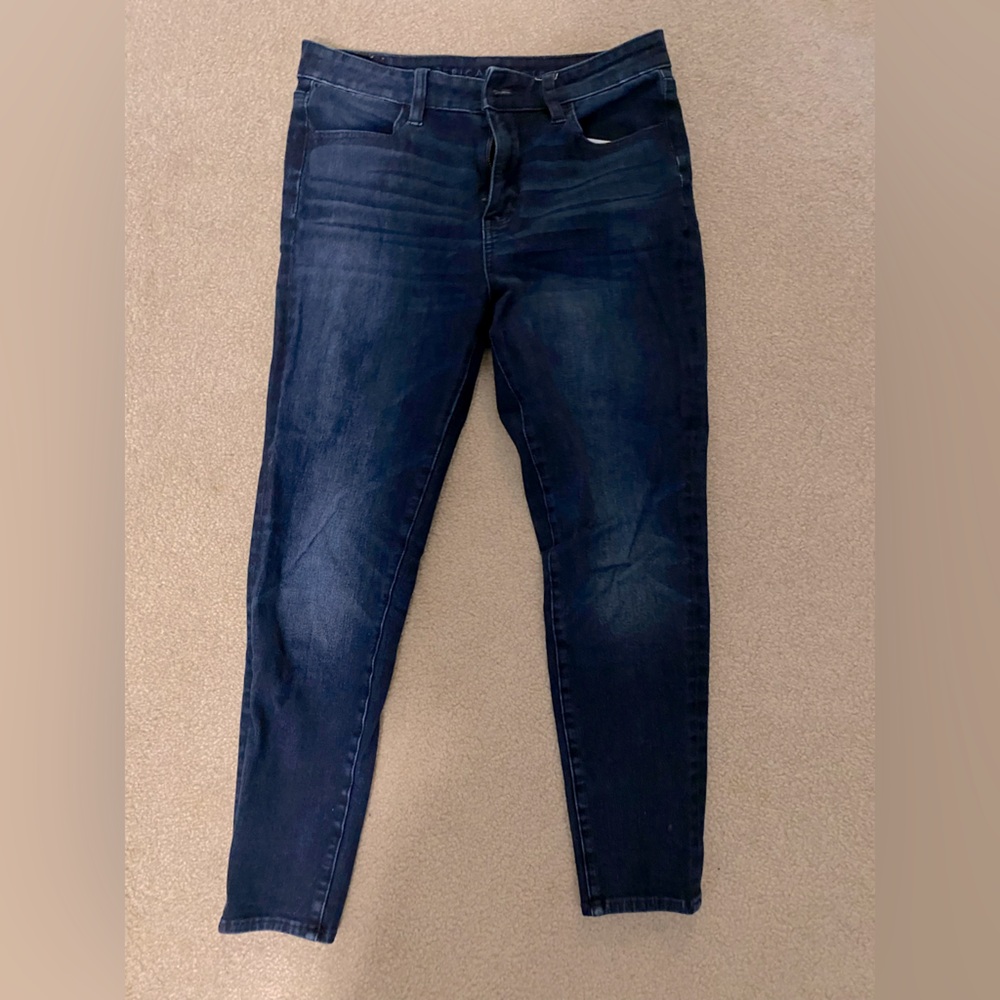 American Eagle High Rise Skinny Jeans Dark